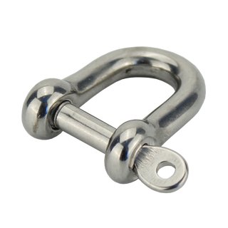 Shackle short with captive bolt D 8 mm A4