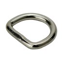 D Ring welded polished stainless steel V4A 6 x 30 mm A4 -...