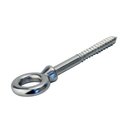 Eye bolt with wood thread Stainless steel V4A A4 D 5X50...