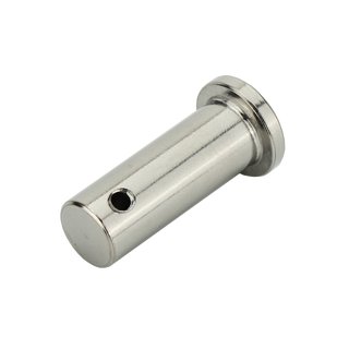 Socket pin Stainless steel with collar and hole V4A 6 x 20 mm A4