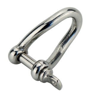Shackle turned form made of stainless steel V4A D 4 mm A4
