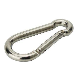 Carabiner hook special version made of stainless steel V4A 7 x 70 mm A4