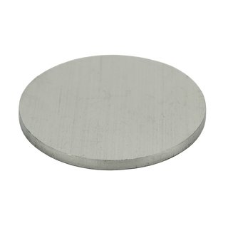 Round plate 70 x 4 mm stainless steel grinded on one side 240 grain without hole V4A A4 - anchor plate