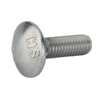 Flat round head screws with square collar DIN 603 A2 V2A M5X20 stainless steel - Stainless steel screw