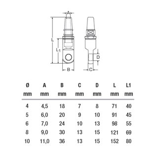 Eye terminal stainless steel V4A A4 steel cable 4 mm (1X19) screw mounting self mounting - screw terminal