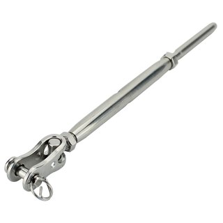 Eye tensioners fork/fork open form stainless steel V4A M5 A4 - Rope tensioner turnbuckles