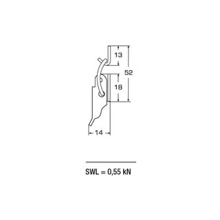 Bailing latches stainless steel V2A A2 SWL= 0,55 kN - tension locks tension lever locks box locks box locks metal locks toggle lever locks stainless steel locks