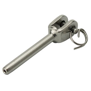 Swageless fork terminal welded stainless steel V4A D= 10 mm A4 - Roller terminal