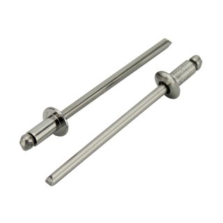 750 Blind rivets form a flat head stainless steel 3 x 6 mm A2 V2A DIN7337 - pop rivets rivets metal blind rivets stainless steel blind rivets pull-in rivets rivet sleeves