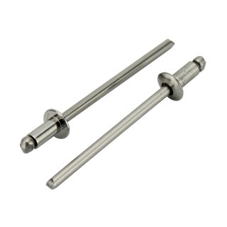 2500 Blind rivets form a flat head stainless steel 3,2 x 10 mm A2 V2A DIN7337 - pop rivets rivets metal blind rivets stainless steel blind rivets pull-in rivets rivet sleeves