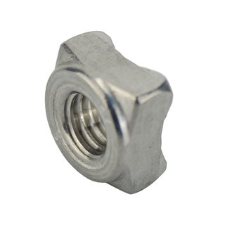 Weld nuts square M8 DIN 928 A4 V4A - square weld nuts Stainless steel nuts Special nuts